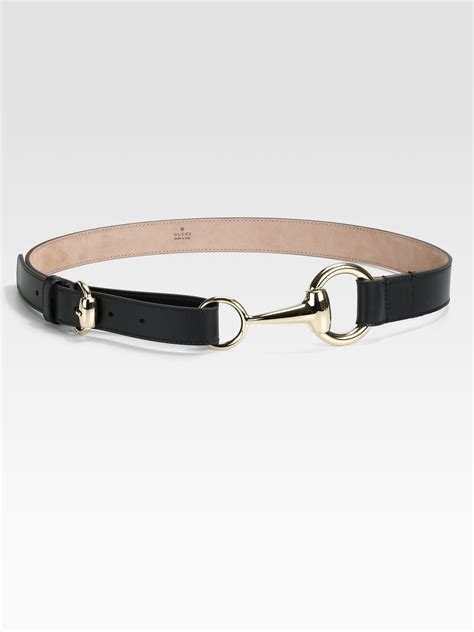 gucci black leather belt with horsebit|gucci belt horsebit buckle.